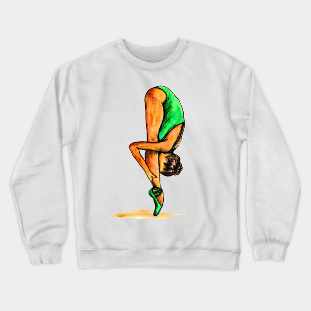 Ballerina Body Crewneck Sweatshirt by Svetlana Pelin